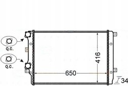 Behr Hella Service 85950702 BRH Brh8mk 376 726-704 cooler vw a3/golf 5 1,9tdi + driver assistant #33