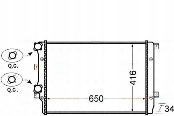 Behr Hella Service 85950702 BRH Brh8mk 376 726-704 cooler vw a3/golf 5 1,9tdi + driver assistant #33