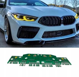 CHINA MODUĆY CSL Ć»ĂĆTE DRL BMW G14 G15 G16 F91 F92 F93 KOMPLET PRAWA LEWA Modules csl yellow drl bmw g14 g15 g16 f91 f92 f93 plug & play yellow