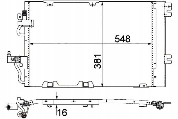 Hella 8FC 351 301-774/HEL Hella air conditioning cooler condenser 1850097 931 + driver assistant #28