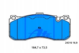 ATE 13.0460-4848.2/ATE Ate brake pad set front bmw 1 (e81), 1 (e82 + driver assistant #28