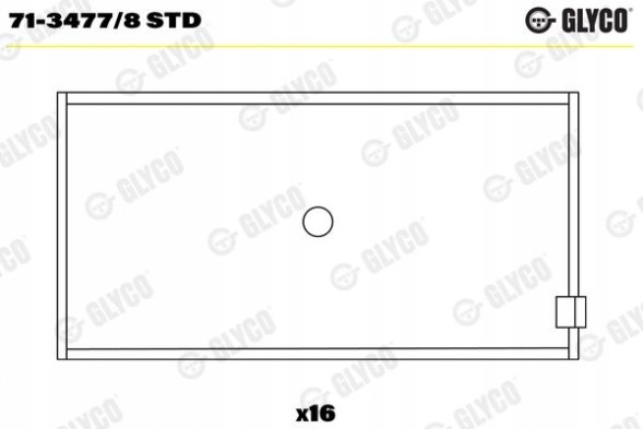Glyco 71-3477/8 STD Connecting rod bearings for mercedes 124 e g sl s