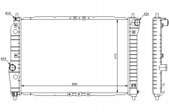 Nissens 61645/NIS Nissens engine cooler (manual) chevrolet ave + driver assistant #28