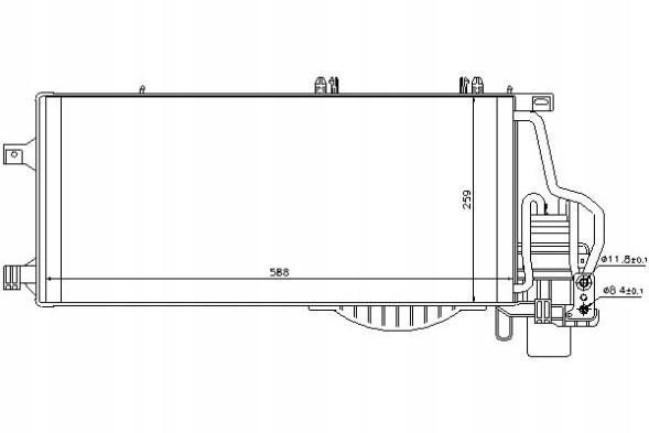 Nissens PRO/94548 NIS Air conditioning condenser chevrolet corsa opel combo + collision assistant #34
