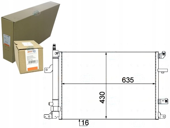 Behr Hella Service 8FC 351 304-451 BRH/GIFT Air conditioning condenser volvo s60 s80 v70 xc70 behr + driver assistant #31