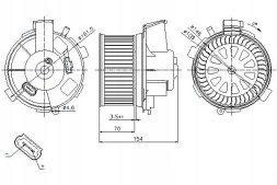 Nissens 87021 NIS/GIFT Blower citroen xsara picasso peugeot 206 206+ 30 + driver assistant #31
