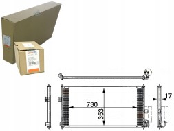 Behr Hella Service 8FC 351 317-751 BRH/GIFT Air conditioning condenser nissan almera tino 00- behr + driver assistant #31