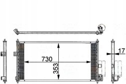 Behr Hella Service 8FC 351 317-751 BRH/GIFT Air conditioning condenser nissan almera tino 00- behr + driver assistant #31