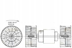 Behr Hella Service  Behr hella blower fan 38300608 a00 h6664 + driver assistant #28