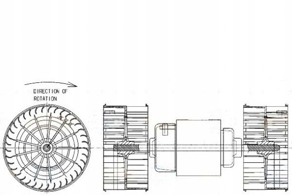 Behr Hella Service  Behr hella blower fan 38300608 a00 h6664 + driver assistant #28