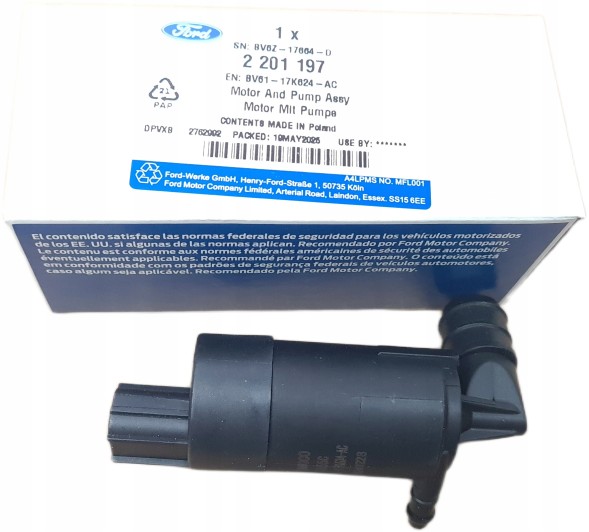 Ford OE 2201197 Washer pump ford transit custom courier focus oe bv61-17k624-ac
