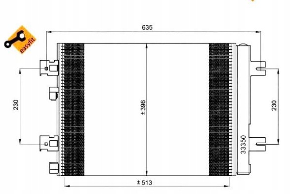 NRF 35947/NRF Nrf air conditioning condenser dacia duster 10- + driver assistant #28