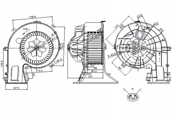 Nissens 87025/ZAW Nissens blower fiat croma opel signum c