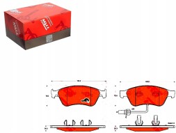 TRW 81211318 TRW Trwgdb1553 brake pads vw front a8/phaeton 02- z c + driver assistant #33
