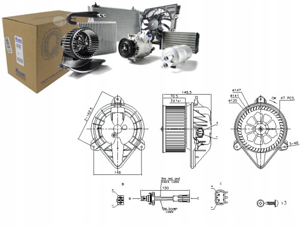 Nissens NIS87183/RS7 Nissens blower fan nis, 87183