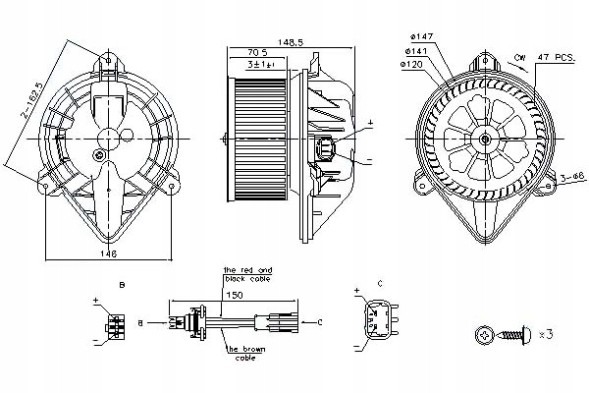 Nissens NIS87183/RS7 Nissens blower fan nis, 87183