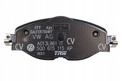 Audi OE 5Q0698151F Oe vag brake pads front vw arteon golf vii passat b8 tiguan t-roc org