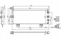 Nissens  Condenser air conditioning cooler [NISSENS] + collision assistant #34