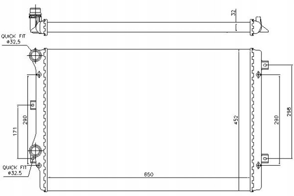 Nissens  Nissens engine cooler (with mounting hardware + driver assistant #28