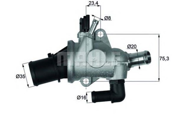 Behr  Behti 174 88 thermostat behr 60676067 60676066 th68 + driver assistant #33