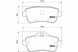 Textar  Tex2521505 brake pads db rear w166/x166 gl/ml 11- + driver assistant #33