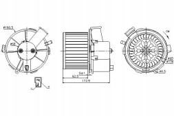 Nissens 87092/ZAW Nissens blower peugeot 307 1.4-2.0 08.00-04.08