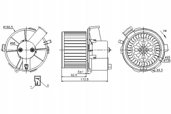 Nissens 87092/ZAW Nissens blower peugeot 307 1.4-2.0 08.00-04.08