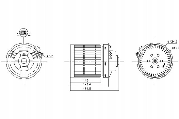 Nissens 87530 Blower nissan juke 1.2/1.5d/1.6 06.10-12.19 nissens