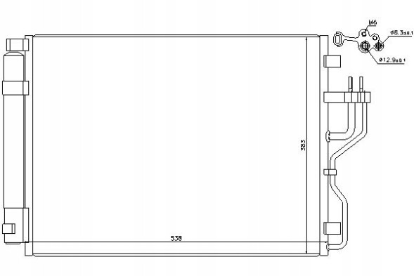 Nissens  Air conditioning cooler nissens