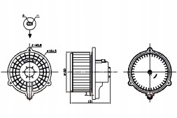 Nissens  Hyundai tucson kia sportage ii 2.0 2.0d 2.7 blower fan