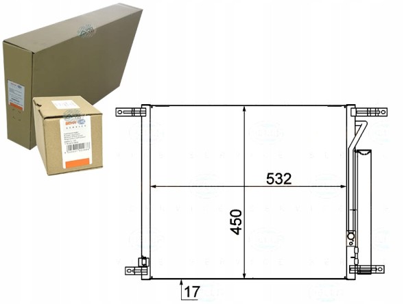 Behr Hella Service  Brh8fc 351 318-681 air conditioning condenser chevrole + driver assistant #33