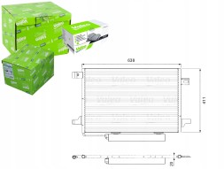 Valeo 814249 VAL/GIFT Air conditioning condenser mercedes a (w169) b (w245) + driver assistant #31