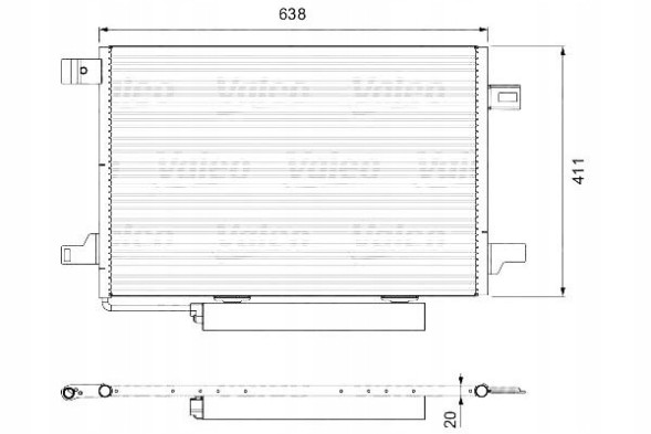 Valeo 814249 VAL/GIFT Air conditioning condenser mercedes a (w169) b (w245) + driver assistant #31