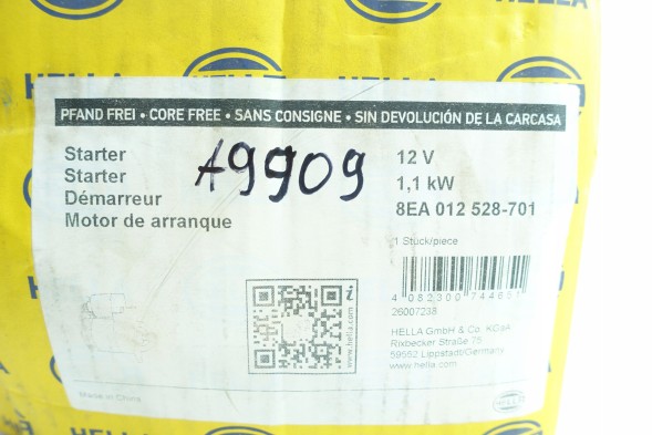 Hella 8EA 012 528-701 Starter hella 8ea 012 528-701