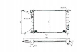 NRF PRO/50222 NRF Cooler opel omega b 2,0 94- nrf + collision assistant #34