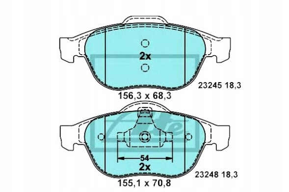 ATE PRO/13.0470-7159.2 ATE Renault espace iv lagu ceramic brake pads + collision assistant #34