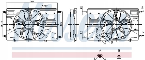 Nissens 850100 Fan, motor cooling nissens 850100
