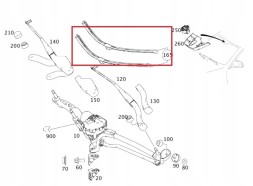 Mercedes-Benz OE A2048202200 Mercedes c-class w204 windshield wipers front oe