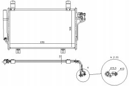 Nissens  Nissens air conditioning cooler (with dehumidifier) mazd + driver assistant #28