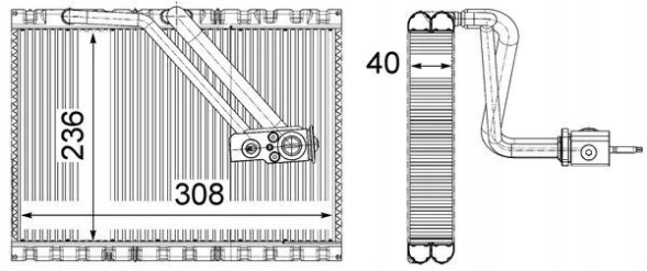 Mahle  Air conditioning evaporator behr premium line