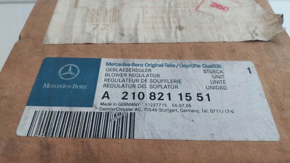 Mercedes-Benz OE A2108211521 Mercedes w210 fan blower resistor original