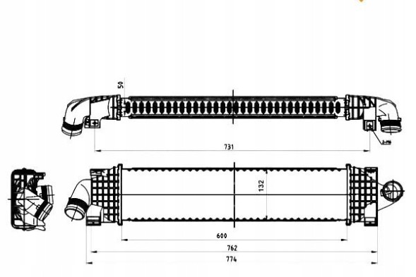 NRF PRO/30870 NRF Intercooler ford focus 1,6-2,0 tdci nrf + collision assistant #34