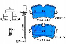 ATE 13.0460-2769.2/ATE Ate brake pads audi rear a6/a7 11- + driver assistant #28