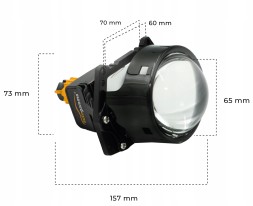 Auto Gamma Bi-led lenses 3.0" 6000k global thread headlight regeneration set