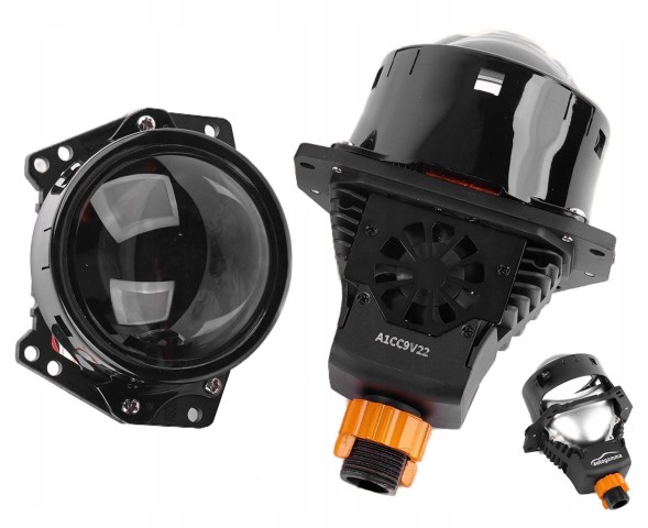 Auto Gamma  Bi-led lenses 3.0" 6000k global thread headlight regeneration set