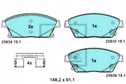 ATE Ate13.0470-7263.2 brake pads opel front astra/mok + driver assistant #33