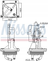 Nissens 91375 Nissens 91375 oil cooler, engine oil