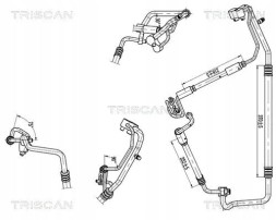 Triscan 9010 24016 Air conditioning cable 9010 24016 triscan