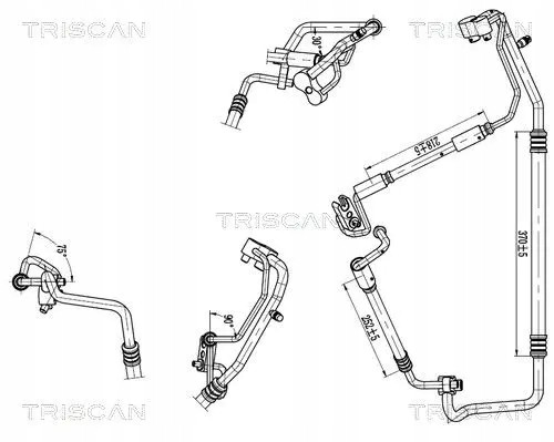 Triscan 9010 24016 Air conditioning cable 9010 24016 triscan