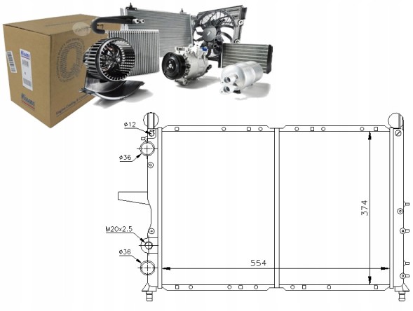 Nissens PRO/61816 NIS Engine cooler - engine cooling system [niss + collision assistant #34